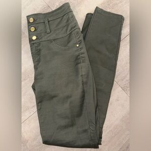 Army Green High Waisted Jeans
